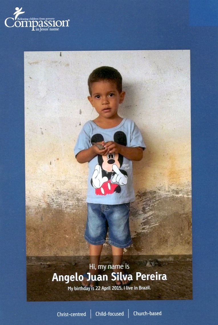 Angelo from Brazil is just one of the many children for sponsorship at the Child Sponsorship Program