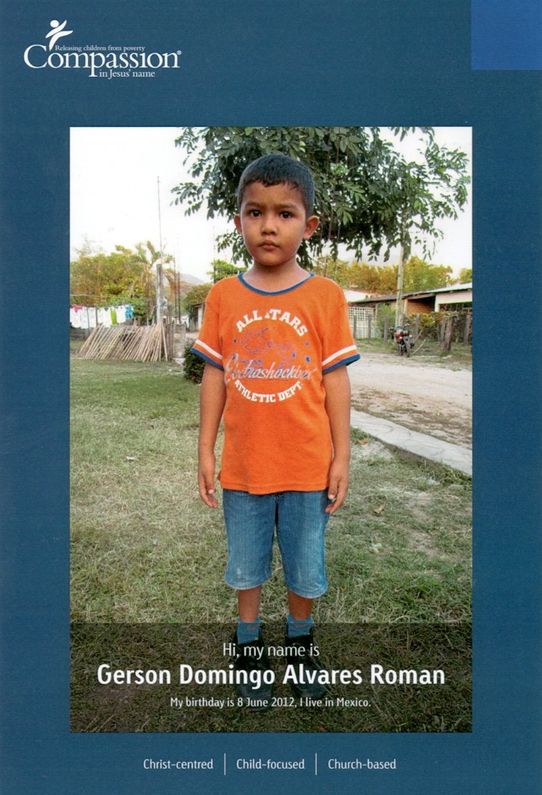 Gerson from Mexico is just one of the many children for sponsorship at the Child Sponsorship Program