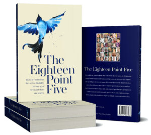 4 books. 1 standing up and on 1, 1 showing back cover. Front has a beautiful blue bird